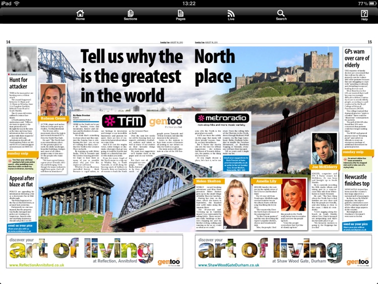 Sunday Sun Newspaper