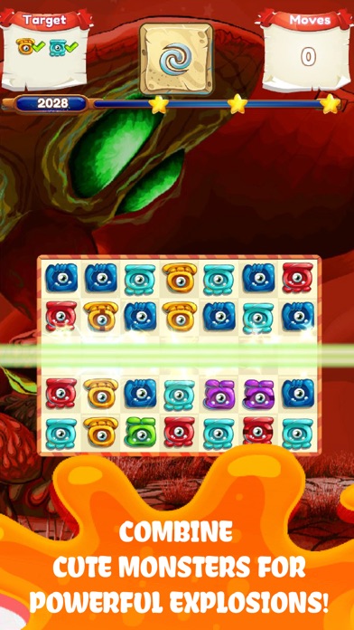 Jelly Monsters - Match 3 screenshot 2