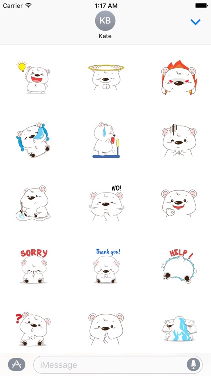 Adorable Polar Bear Sticker