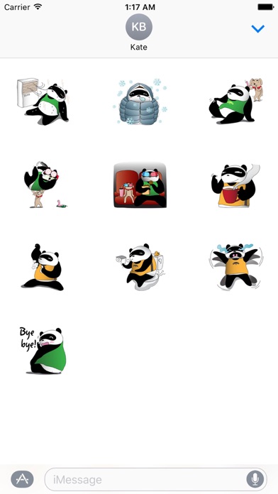 Funny Chubby Panda Sticker screenshot 3