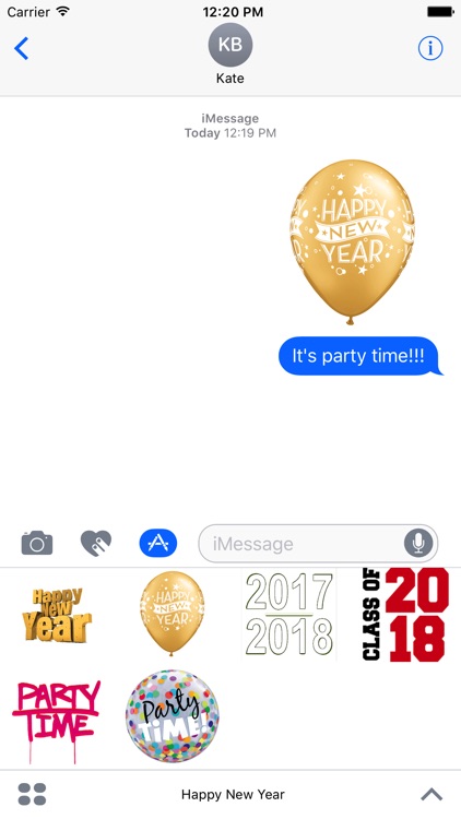 2018 Happy New Year Stickers