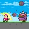Just tap to jump or attack monster