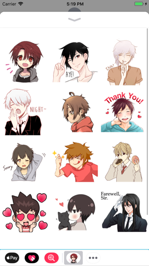 Anime Boys Stickers(圖2)-速報App