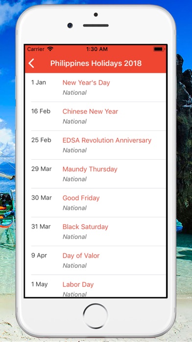 Philippines Holidays 2023 screenshot 2