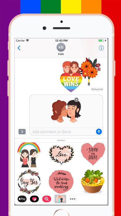 Girls in Love Stickers screenshot 3