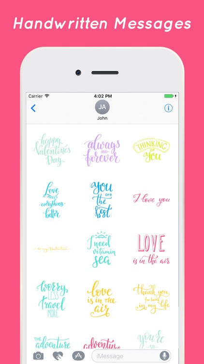 Handwritten Stickers for iMessage