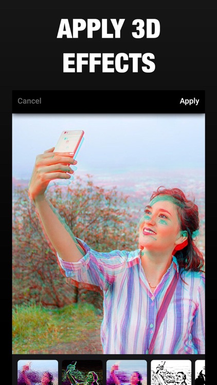 3D Effect- Glitch Camera Photo