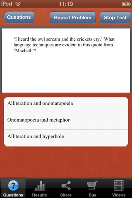 Game screenshot GCSE English Questions apk