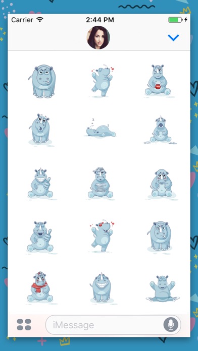 Hippo : Funny Stickers screenshot 3