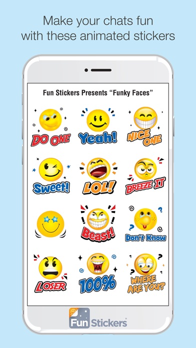 Funky Faces iSticker screenshot 2
