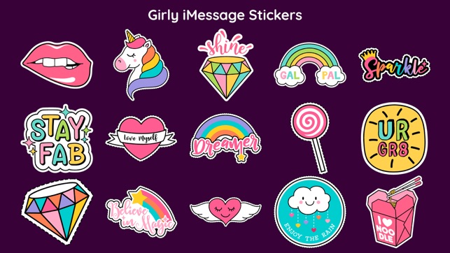 Cute Girly Stickers Style App(圖1)-速報App