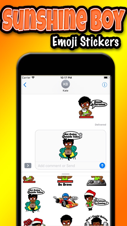 Sunshine Boy Emoji Stickers