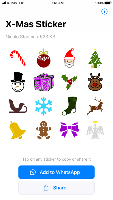 How to cancel & delete X-Mas Sticker for WhatsApp from iphone & ipad 1