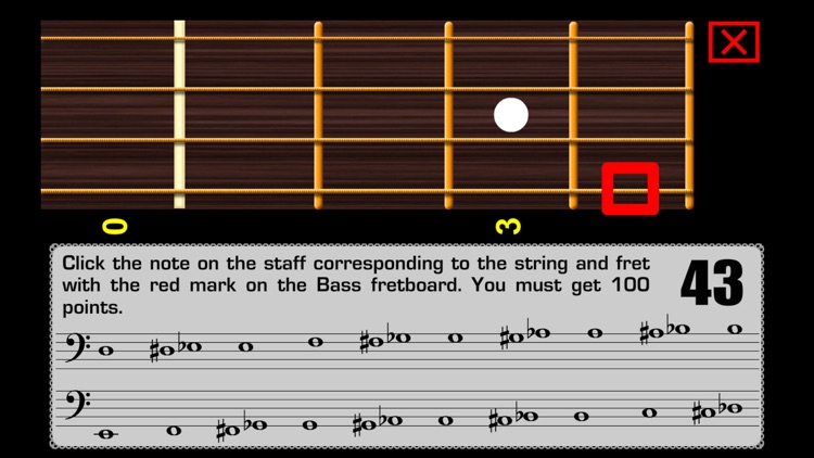 Bass guitar notes reading screenshot-3