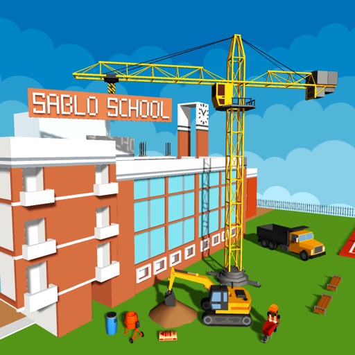 School Building Construction icon