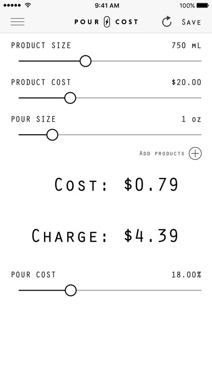 Pour Cost — Bar Calculator