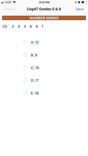 CogAT Grades 5 & 6(圖9)-速報App