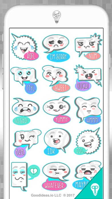 Wordy Balloon Stickers screenshot 2