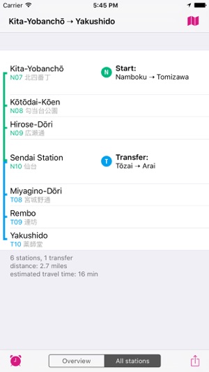 Sendai Rail Map Lite(圖4)-速報App