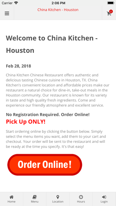 How to cancel & delete China Kitchen Houston from iphone & ipad 1