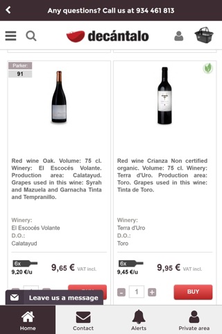 Decántalo, Spanish Wine online screenshot 3