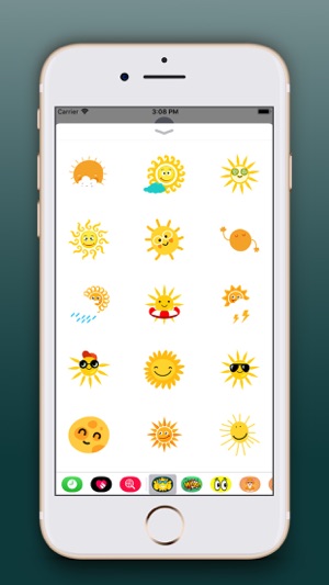 Sun Emoji Stickers Pro(圖2)-速報App