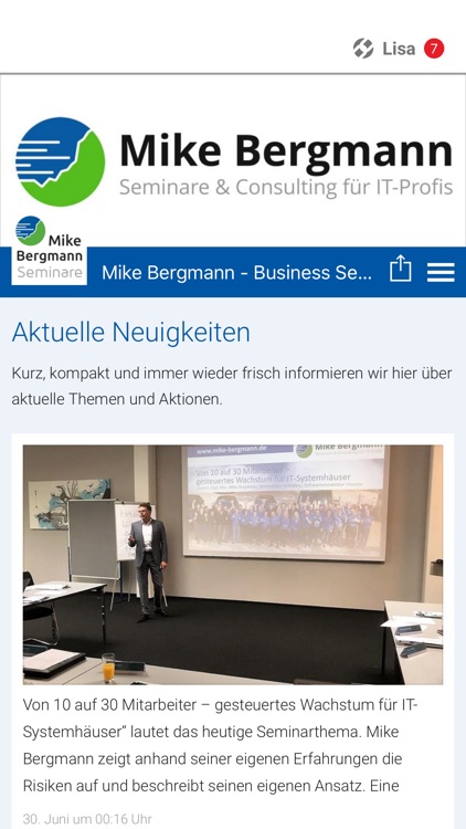 Mike Bergmann IT Seminare