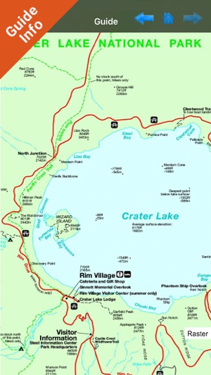 Crater Lake National Park gps and outdoor map(圖4)-速報App