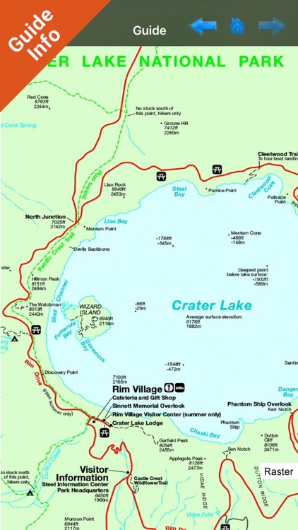 Crater Lake National Park gps and outdoor map screenshot-3