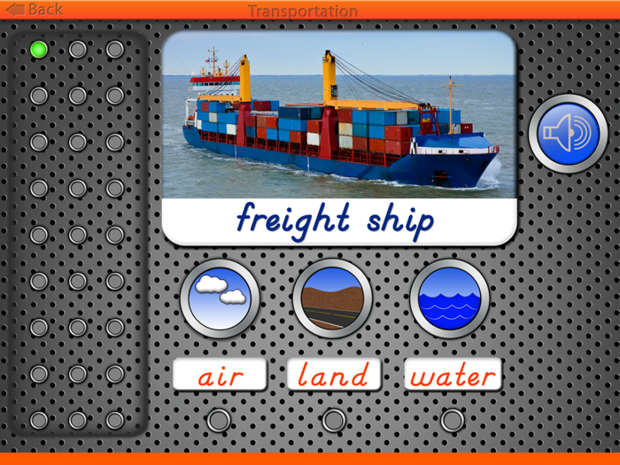 Forms of Transportation - Montessori Vocabulary