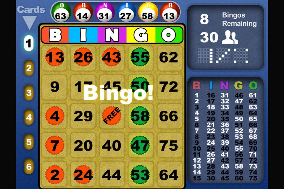 Bingo Fun Blast HD Lucky cards screenshot 4