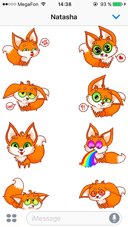 Fox - Beautiful cute stickers