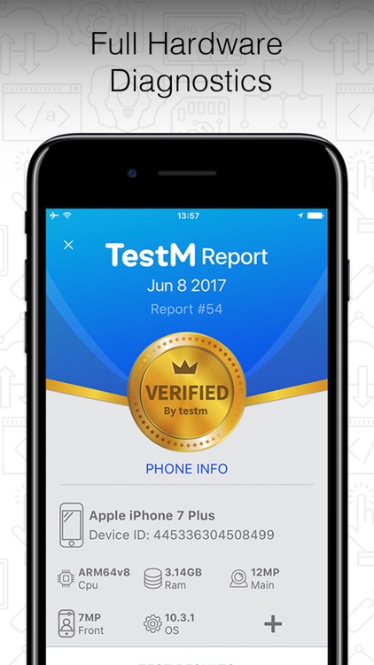 TestM - Check phone & Report screenshot-0