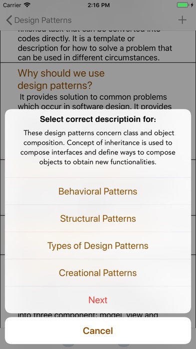 Design Patterns Interview screenshot 3