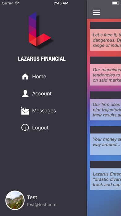 Lazarus Financial screenshot 3