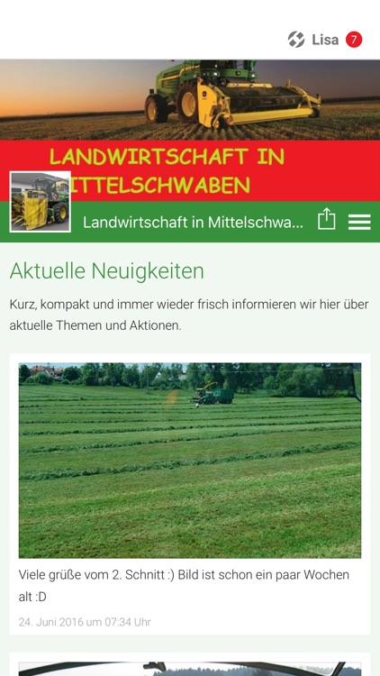 Landwirtschaft Mittelschwaben