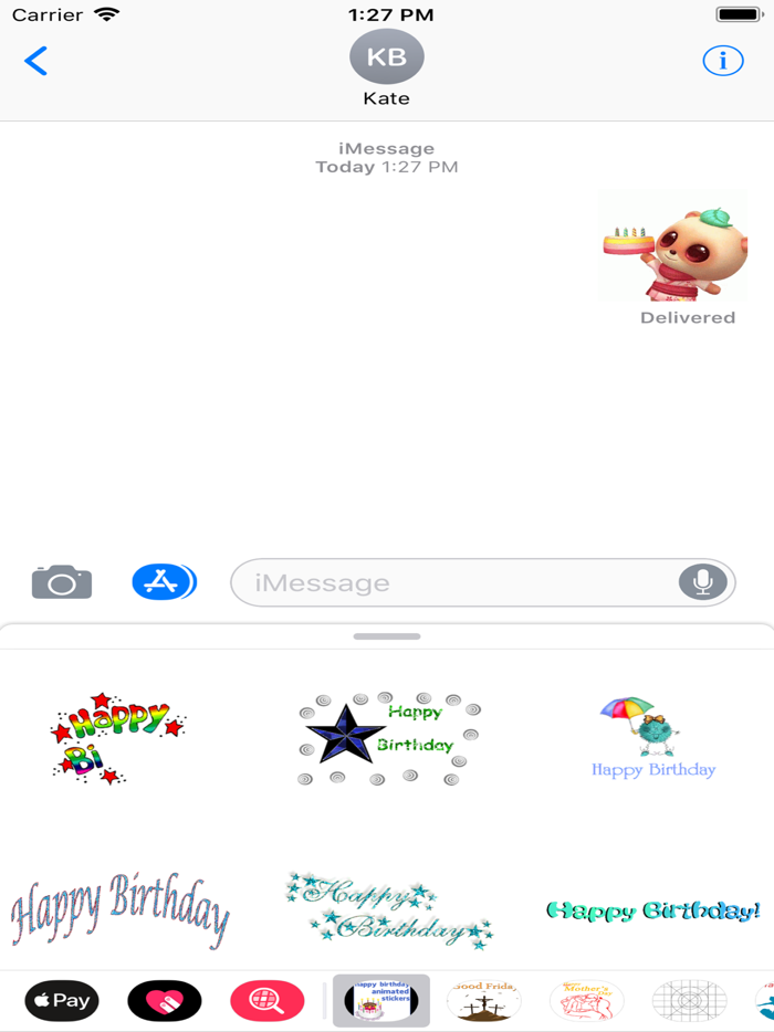birthday animated stickers