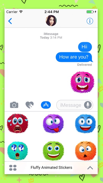 Fluffy Emoji :Animated Sticker screenshot 3