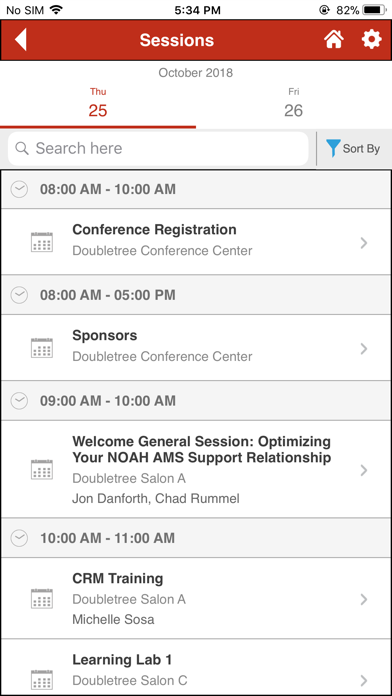 NOAH AMS Conference screenshot 4