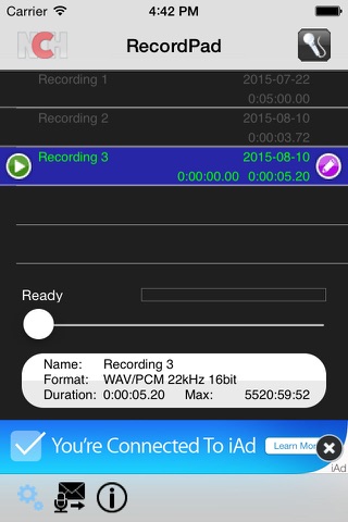 RecordPad Plus screenshot 3
