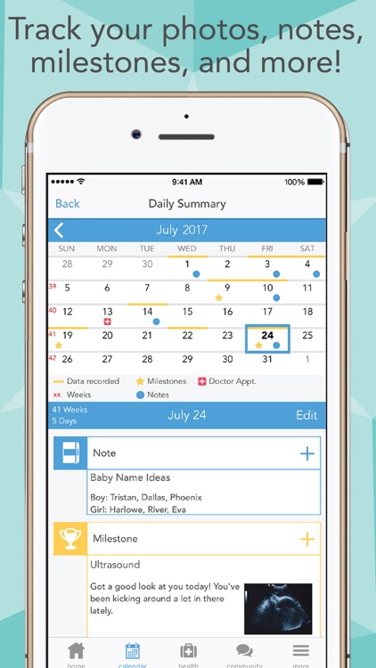 Ovia Pregnancy Tracker & Baby Calendar App screenshot-3
