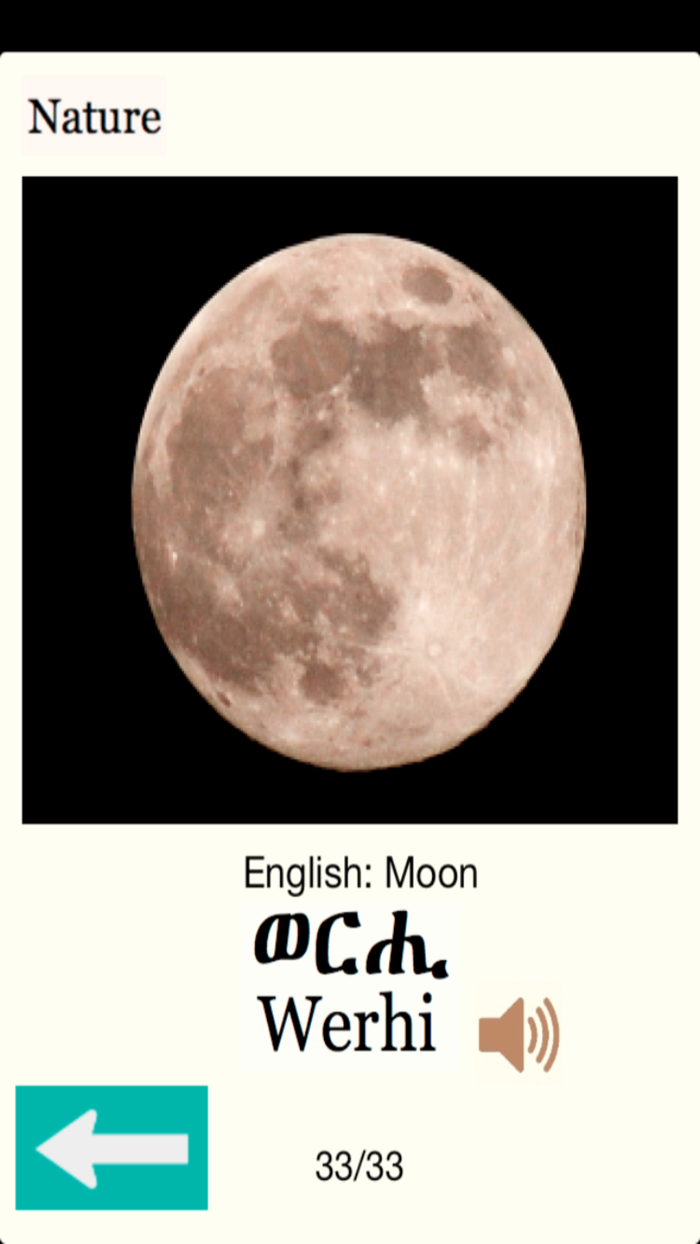 Tigrigna - Animals and Nature