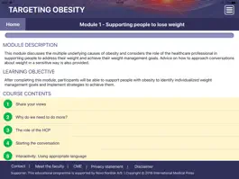 Game screenshot Key learnings in obesity hack