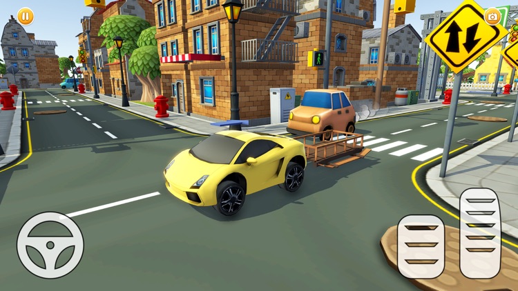 Mini City Pizza Delivery Car screenshot-3