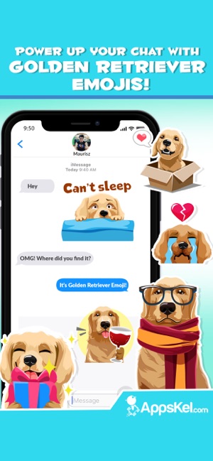 Golden Retriever Dog Emoji(圖2)-速報App