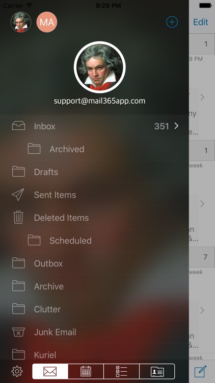 mail365, Mail, Calendar, Tasks screenshot-0