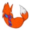 Lovely Red Fox Foxmoji Sticker