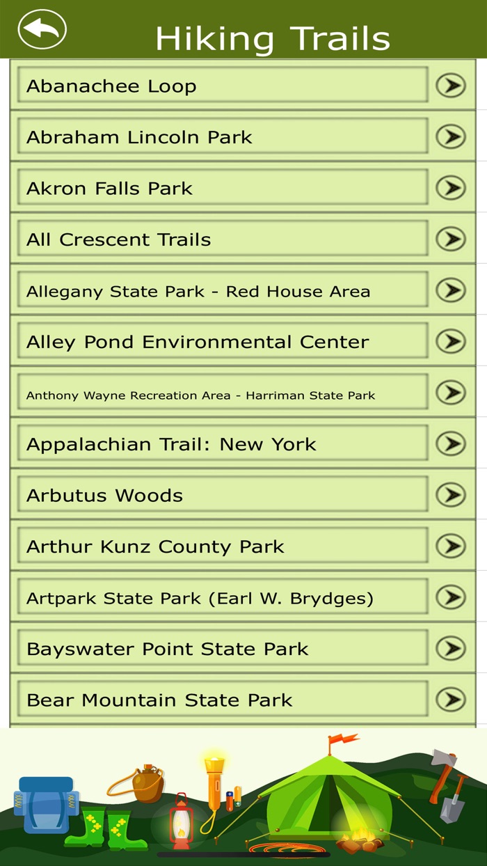 New York Campgrounds  Trails