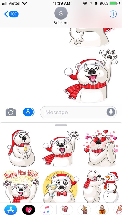 Christmas Ted Frosty Sticker screenshot 2