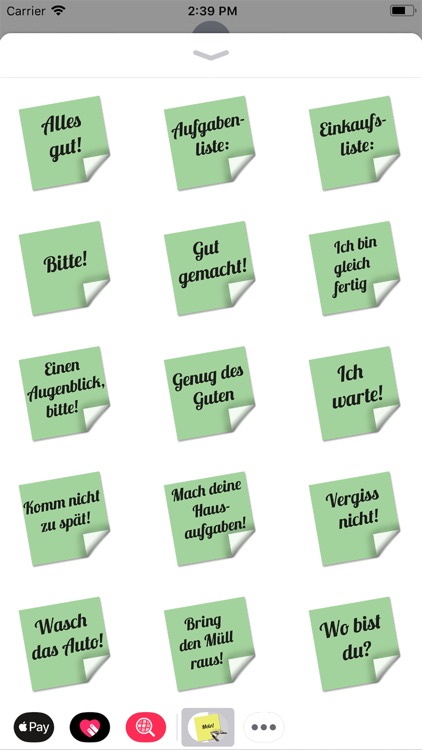 Stickers tagliches Einerlei